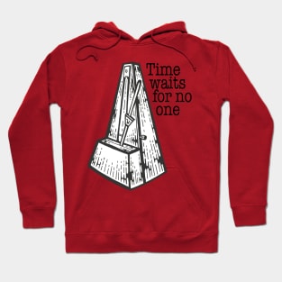 Time Waits For No One Metronome Logo Hoodie